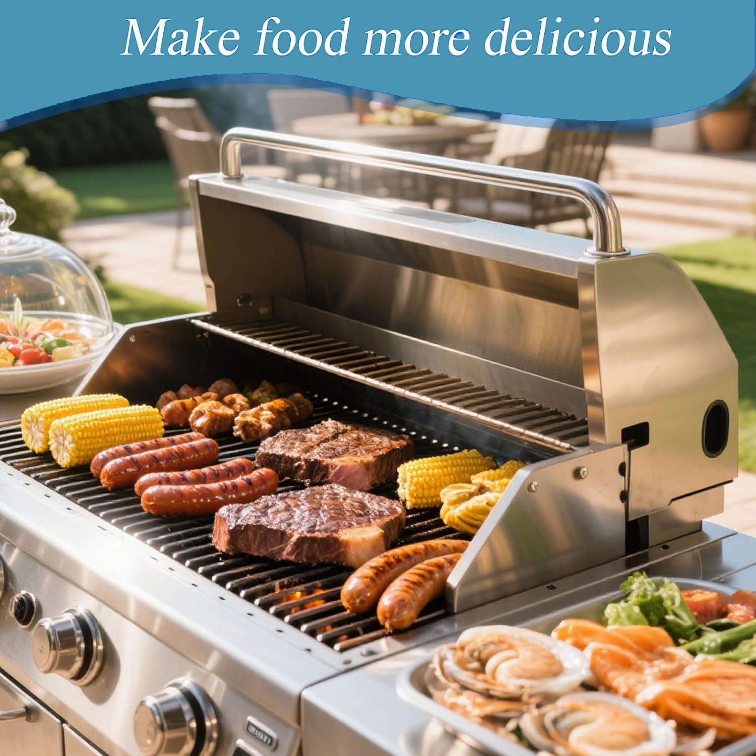 S6G552 Grillroste aus Edelstahl, 48,8 cm, für Weber Summit 600 Serie, Summit E-640, S-640, E-650, S-650, E-660, S-660, E-670, S-670 Gasgrills (ab 2007), 3 Stück