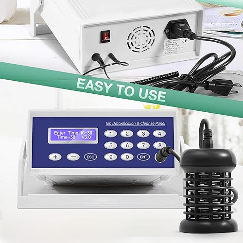 Miniatura 5 de Ionic Detox Foot Bath Machine, Foot Detox Machine Ionic Detox Foot SPA System with Wrist Strap, Far Infrared Waistbelt and Array As Holiday Gift