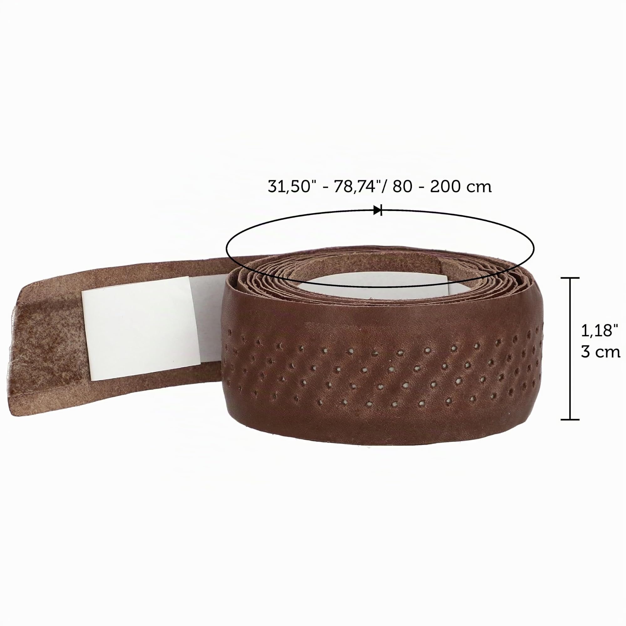 Gusti Leder Lenkerband Fausto C. – 200 cm Griffband selbstklebend (2er Set) – Gravelbike- & Rennrad Lenkerband Leder inkl. Korkstopfen für sicheren Halt