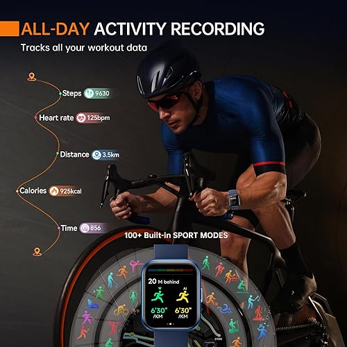 Miniatura 5 de aeac Reloj inteligente, reloj de fitness 2024 para hombres y mujeres, Alexa integrado y estable Bluetooth llamada, con monitor de frecuencia