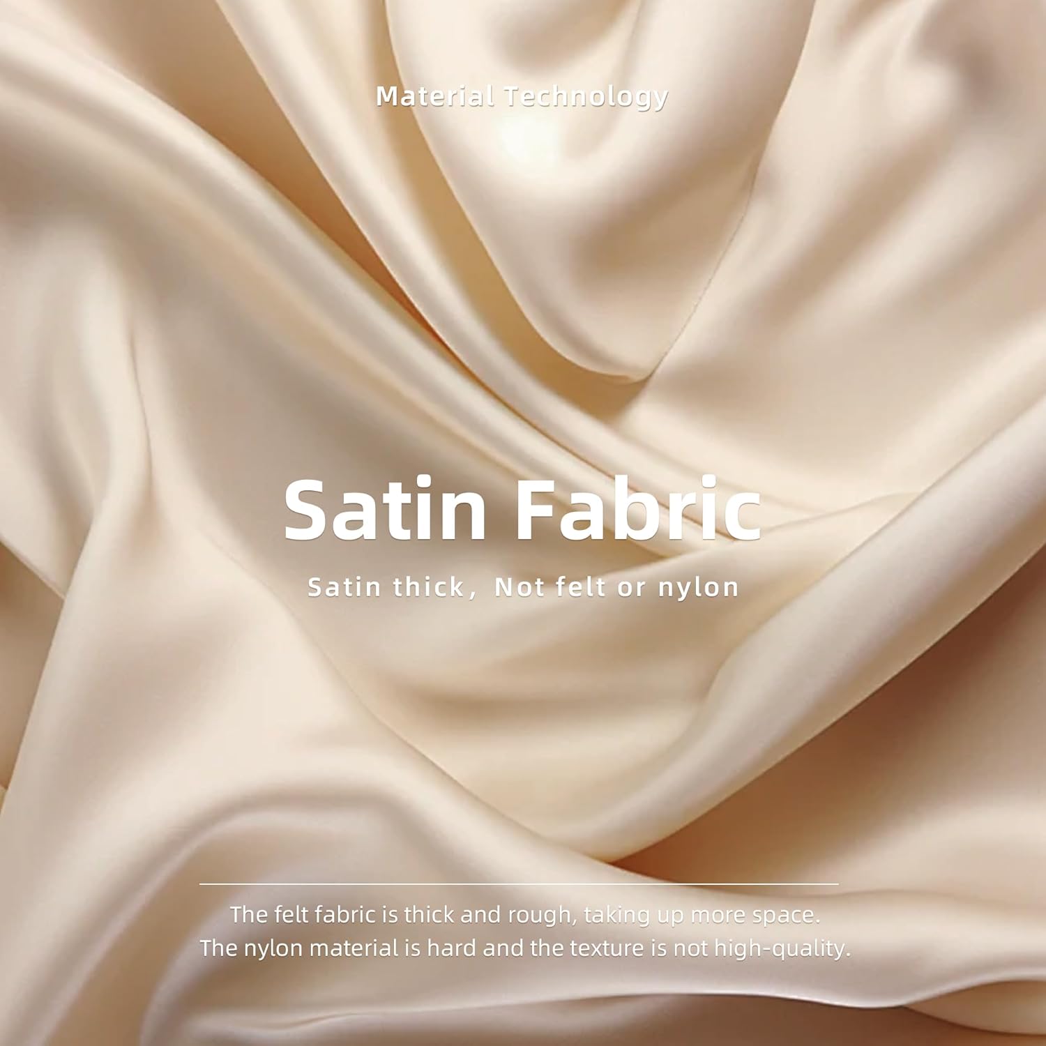 DGAZ Purse Organizer Silky Smooth,Silk,Luxury Handbag Tote in Bag Shapers, Women- Fits Birkin25/30/35/40 Bags (Craie, BK25) - Image 2