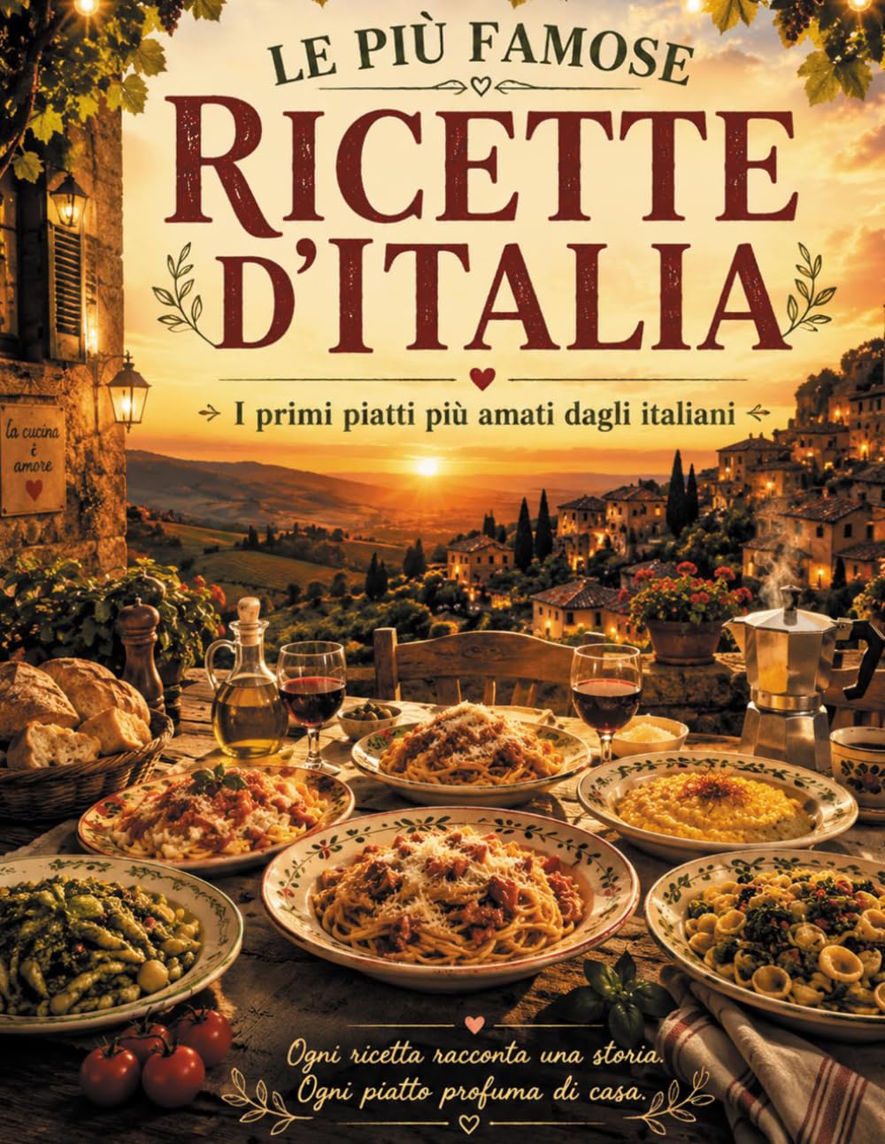 LE PIÙ FAMOSE RICETTE D'ITALIA: Ricette tradizionali italiane spiegate passo passo, curiosità regionali, ingredienti semplici e splendide illustrazioni a colori