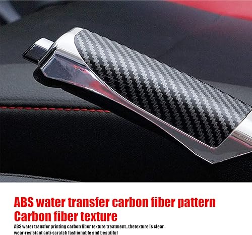Miniatura 6 de 1 funda para freno de mano para automóvil, tapa decorativa de freno de mano de ABS de 4.9 x 1.3 pulgadas, protectores de freno de mano de agarre