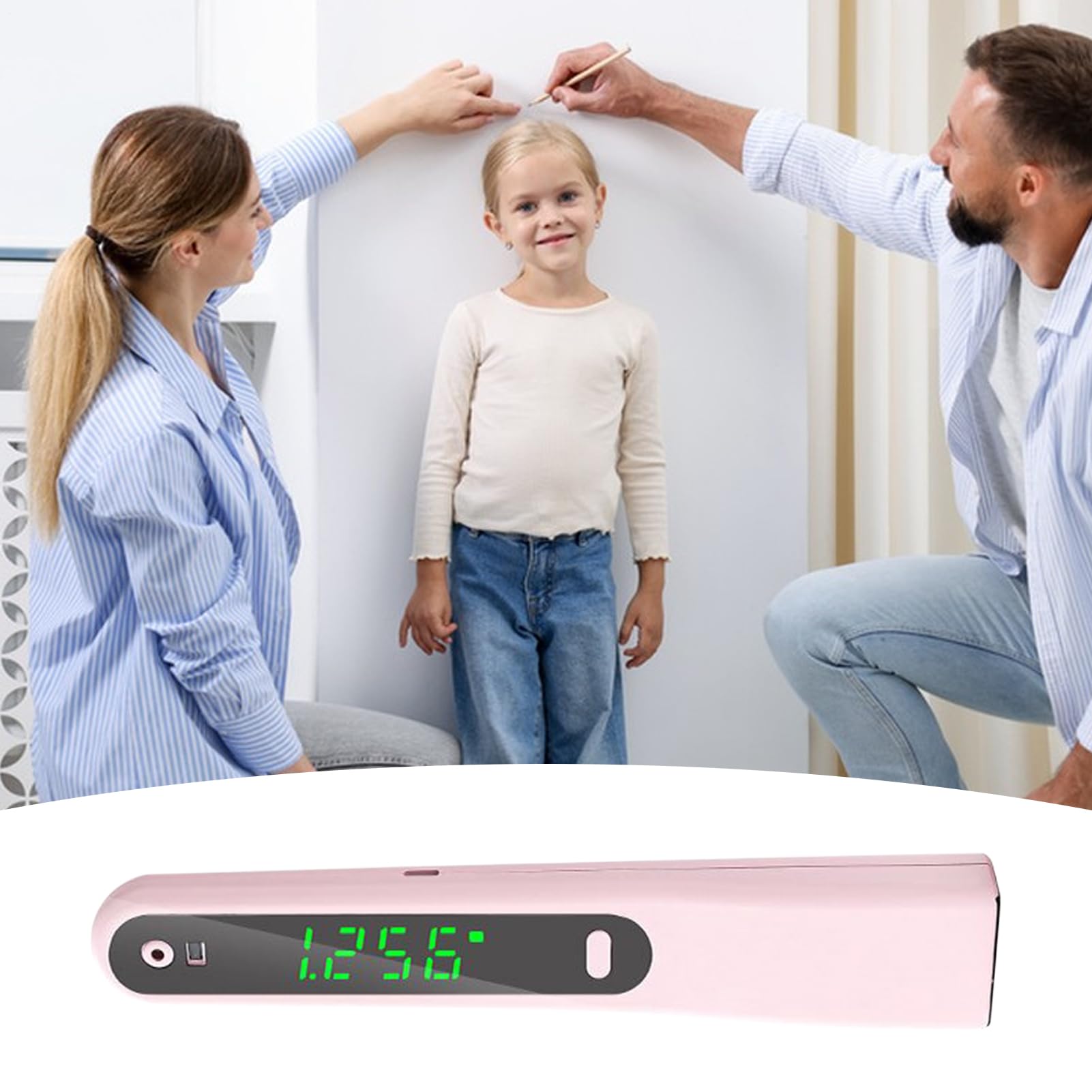 Dispositivo Di Misurazione Altezza - Righello Elettronico Portatile E Palmare - Dispositivo Portatile Per Misurazione Altezza | per l'Uso in Casa, Palestra, Ufficio, Ambulatorio, per Professionisti Sa