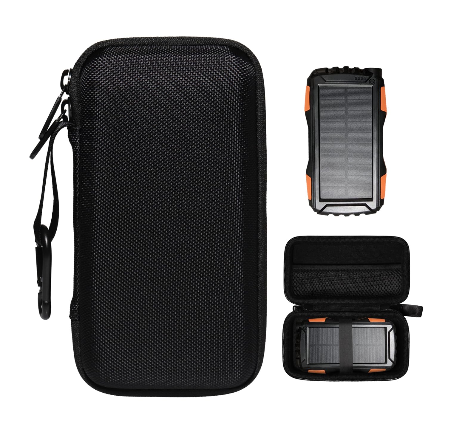 Alltravel Organizing Case for Solar Portable Charger Compatible with Mregb, BLAVOR, QiSe, Annero, QIMYE