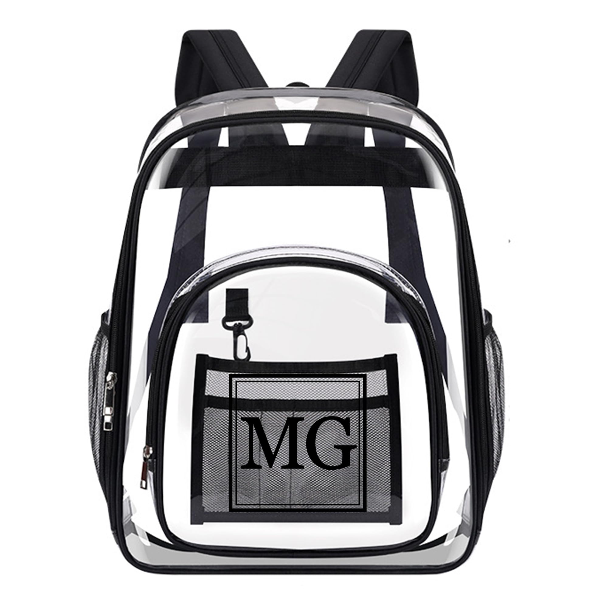 Personalized Clear Backpack with Name Custom Clear Bookbag Customized Any Text PVC Heavy Duty Transparent Backpack, Gifts