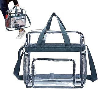 Clear Bag Stadium Aprovado - Mochila transparente para homens e mulheres | Clear Bags Stadium aprovado perfeito para trabalho, escola, jogos esportivos e shows Jiem-br Jiem-br
