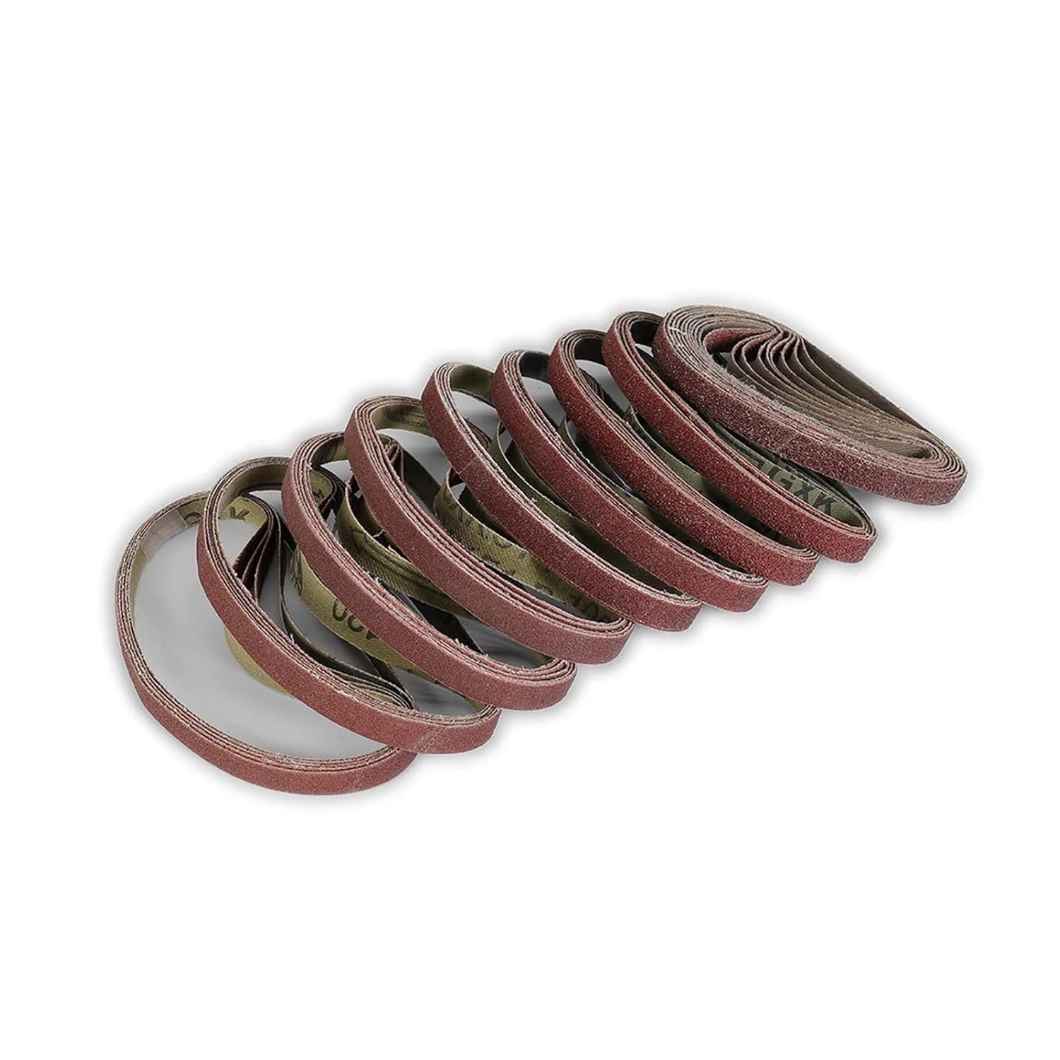 50pcs 330x10mm Sanding Belts Abrasive Bands for 10x330mm Sanders and File Sanders for Wood Furniture Metal Grinding Polishing