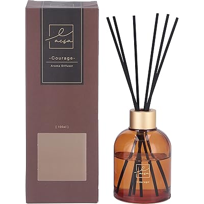 不二貿易 リードディフューザー フローラルな香り (Courage) 100ml 芳香剤 ルームフレグランス LACSA 28066