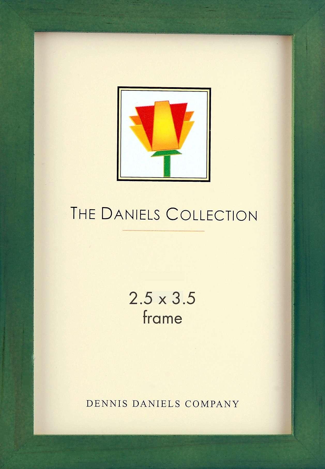 The Original DANIELS W41 Square Corner GALLERY WOODS green-stain by Dennis Daniels - 2.5x3.5