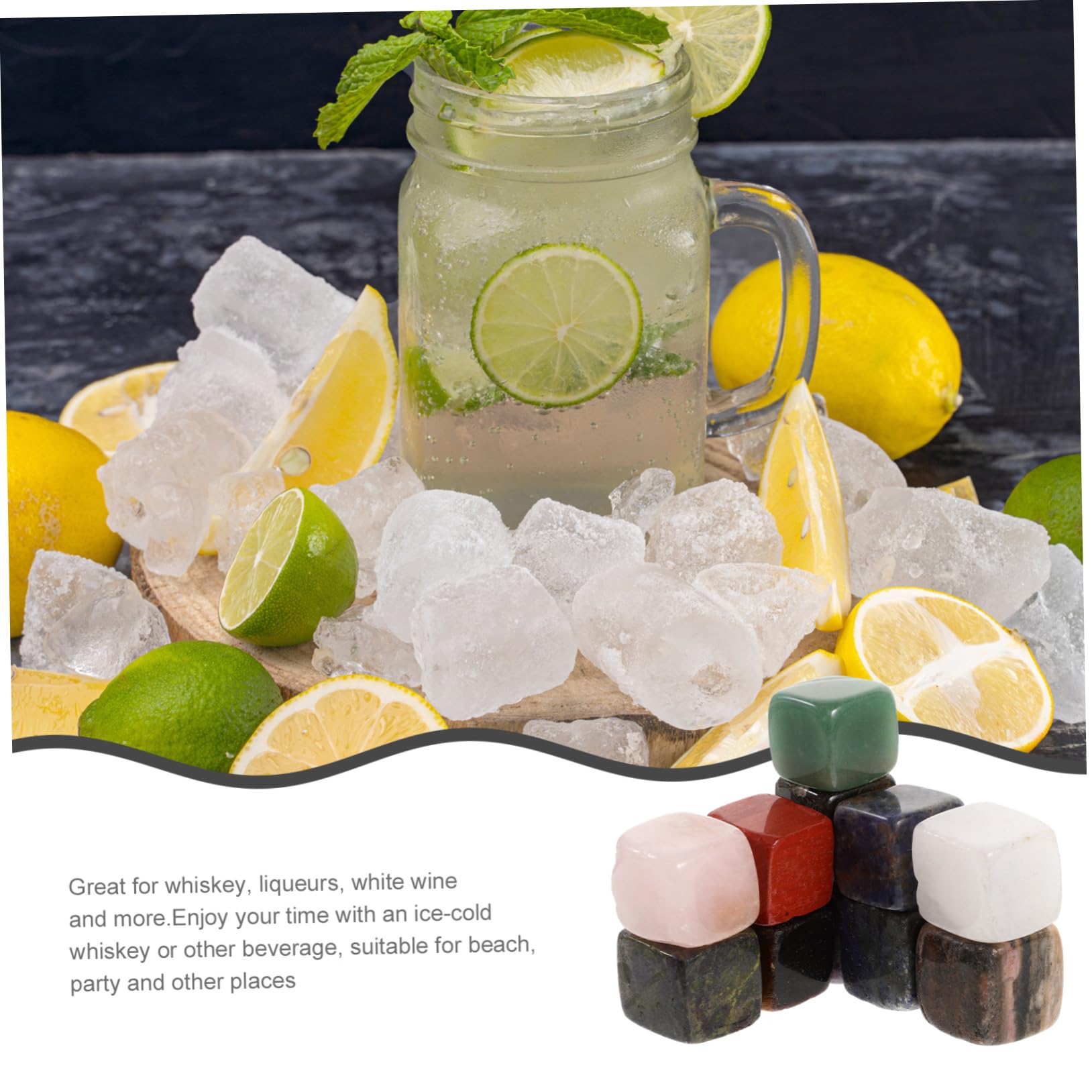 Ciieeo 5 Ensembles Bac À Glace Cube Mené Glace Artisanale Gemmes Claires Bacs À Glaçons Moule À Glaçons Circulaire Moule À Glaçon Rond Cubes Réutilisable Cristal 11 Pièces * 5
