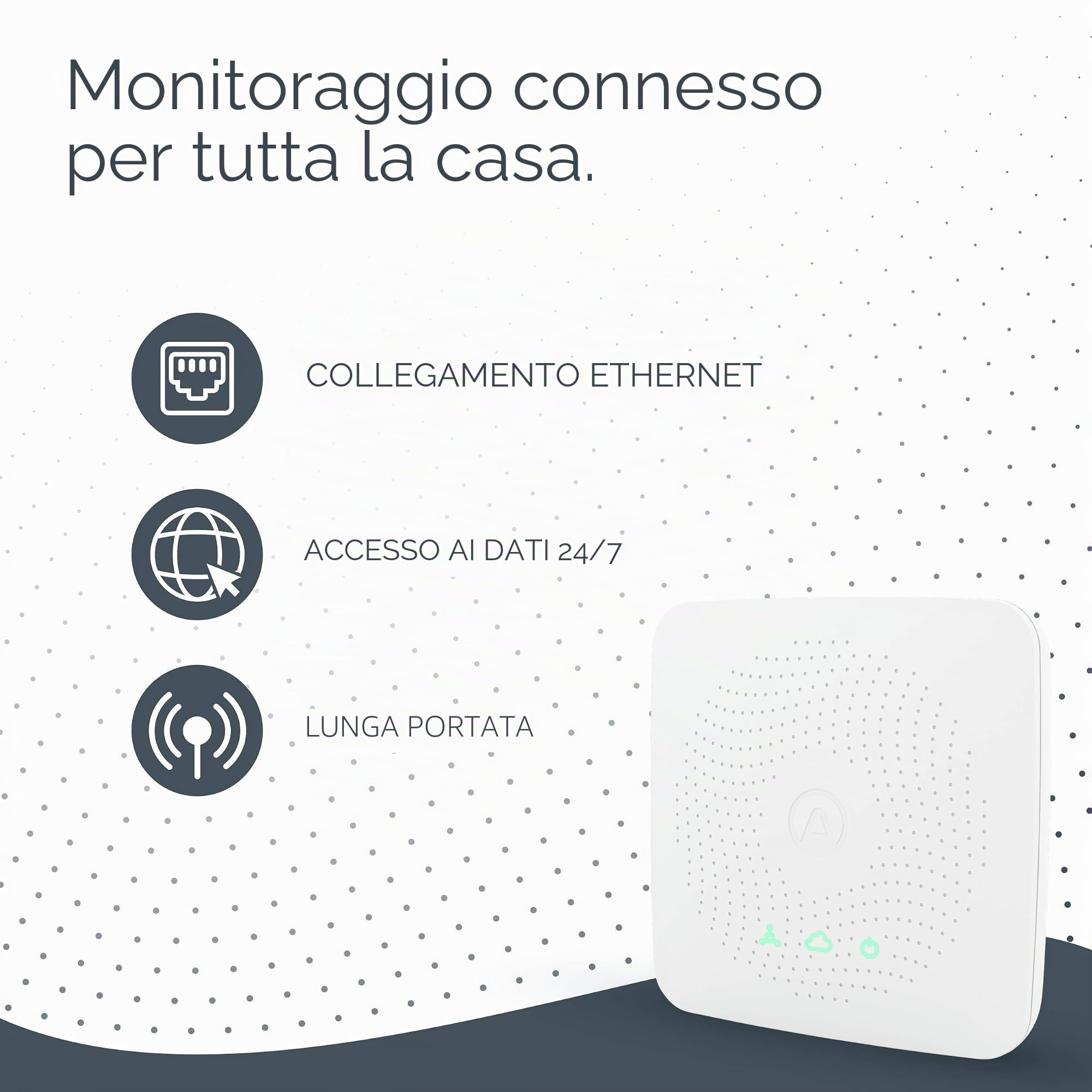 Airthings Hub, accesso 24/7 ai dati del monitor Airthings