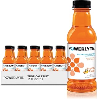 Sport Hydration Electrolyte Solution Drink for Rehydration | Tropical Fruit | 16 Fl Oz | 12-Pack