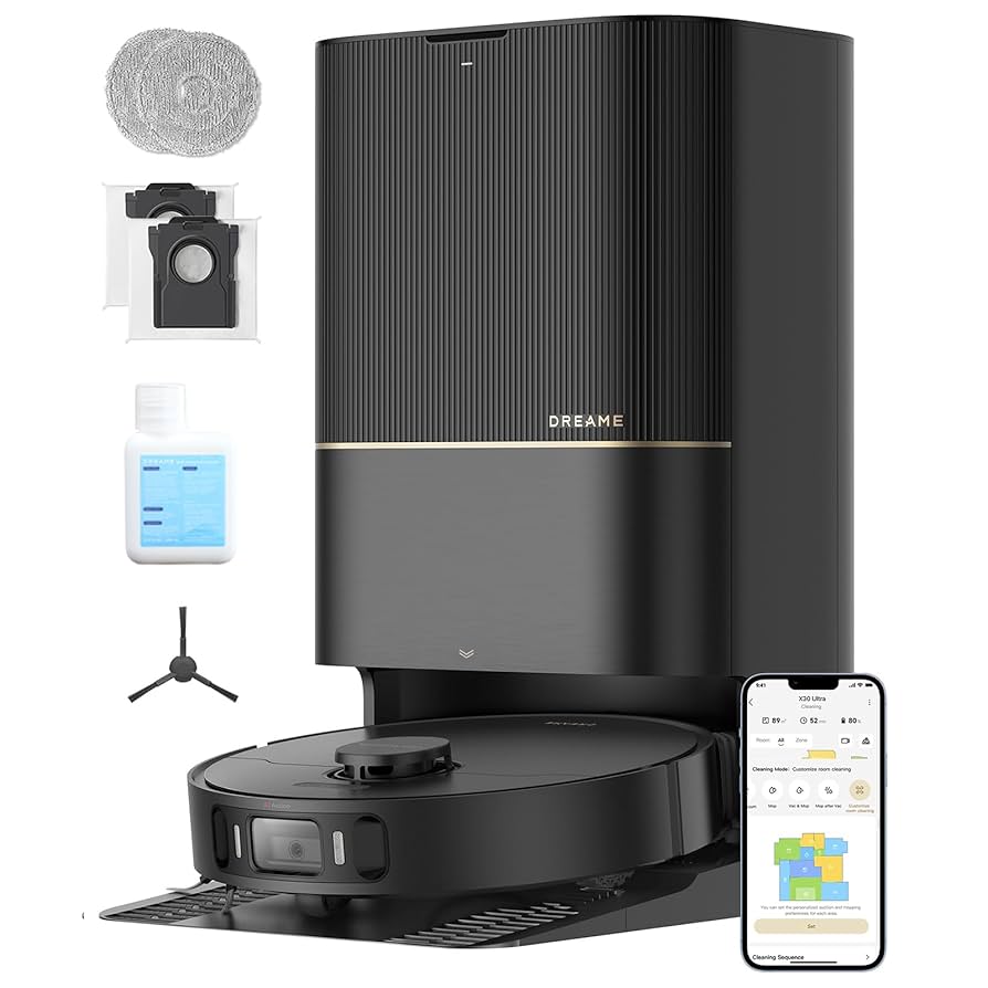 Dreame X30 Ultra ロボット掃除機 Amazon.com - DREAME X30 Ultra Robot Vacuum with Detachable