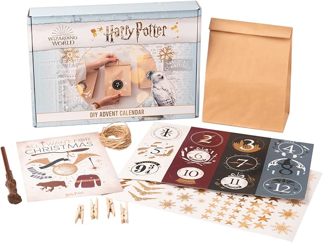 Official DIY Harry Potter Advent Calendar 2022 - Christmas Advent Calendar 2022 Kids - DIY Advent Calendar - Reusable Advent Calendar