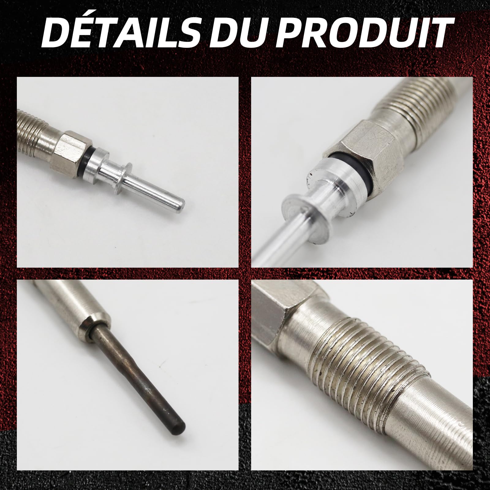 Lot de 4 bougies de préchauffage pour B-M-W Série 1 E87 Série 3 E46 E90 Série 5 E60 X3 E83 d M47 Numéro de pièce : 0250402002