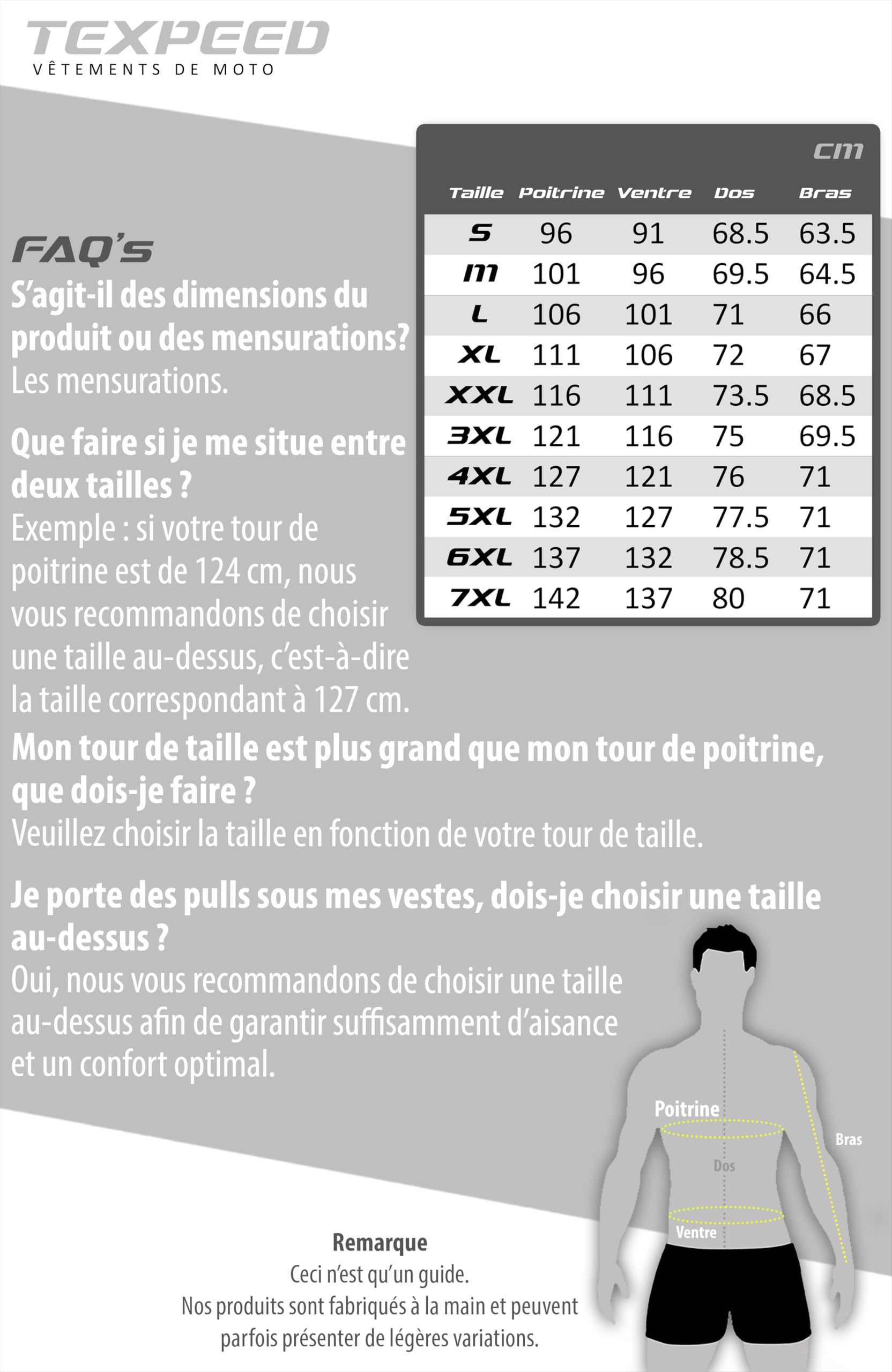 Texpeed veste textile homme homologué avec protection - Cordura Été/hiver blouson scooter motard imperméable avec armure CE (EN 1621-1) - Noir - L
