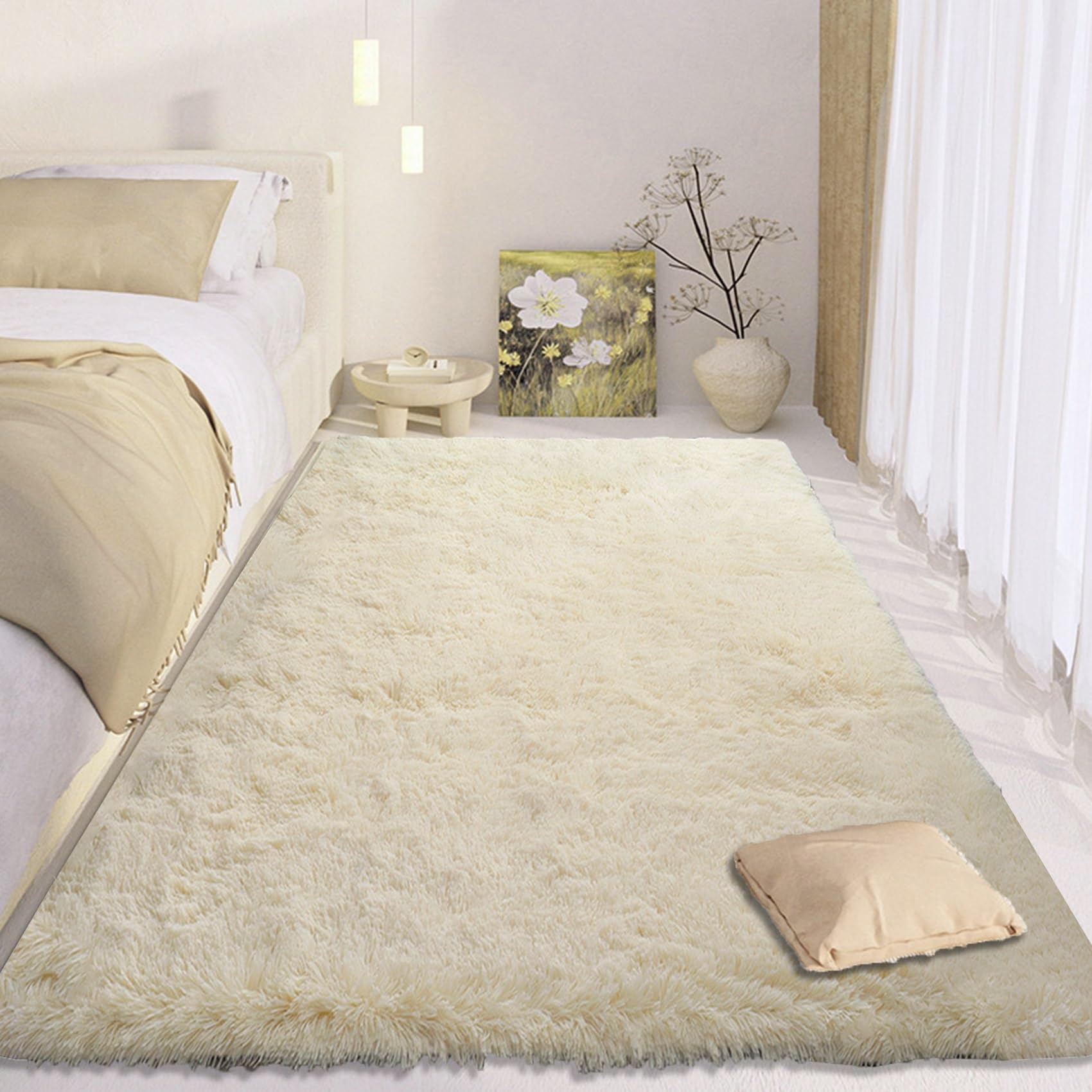 Tapis chambre enfant 140x500 moelleux long poil tapis salon moderne