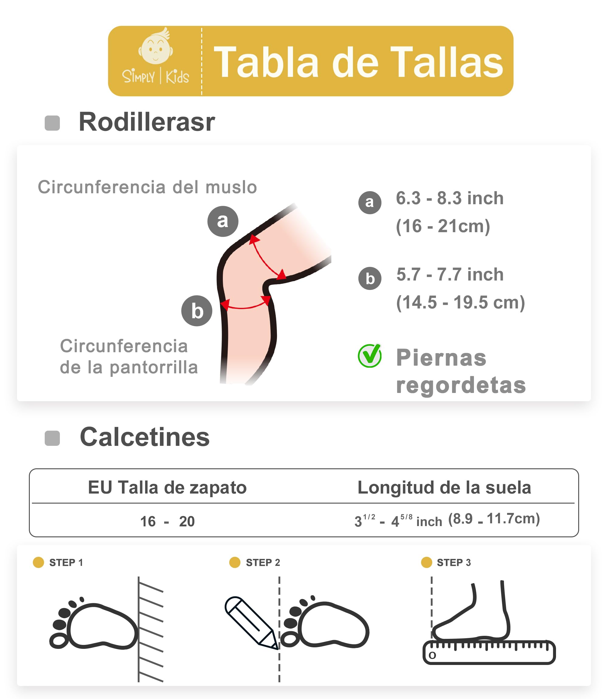 Simply Kids Calcetines Antideslizantes Bebe y Rodilleras Bebe Gateo (3 Pares) Calcetines Antideslizantes Niña y Niño 6-18 Meses