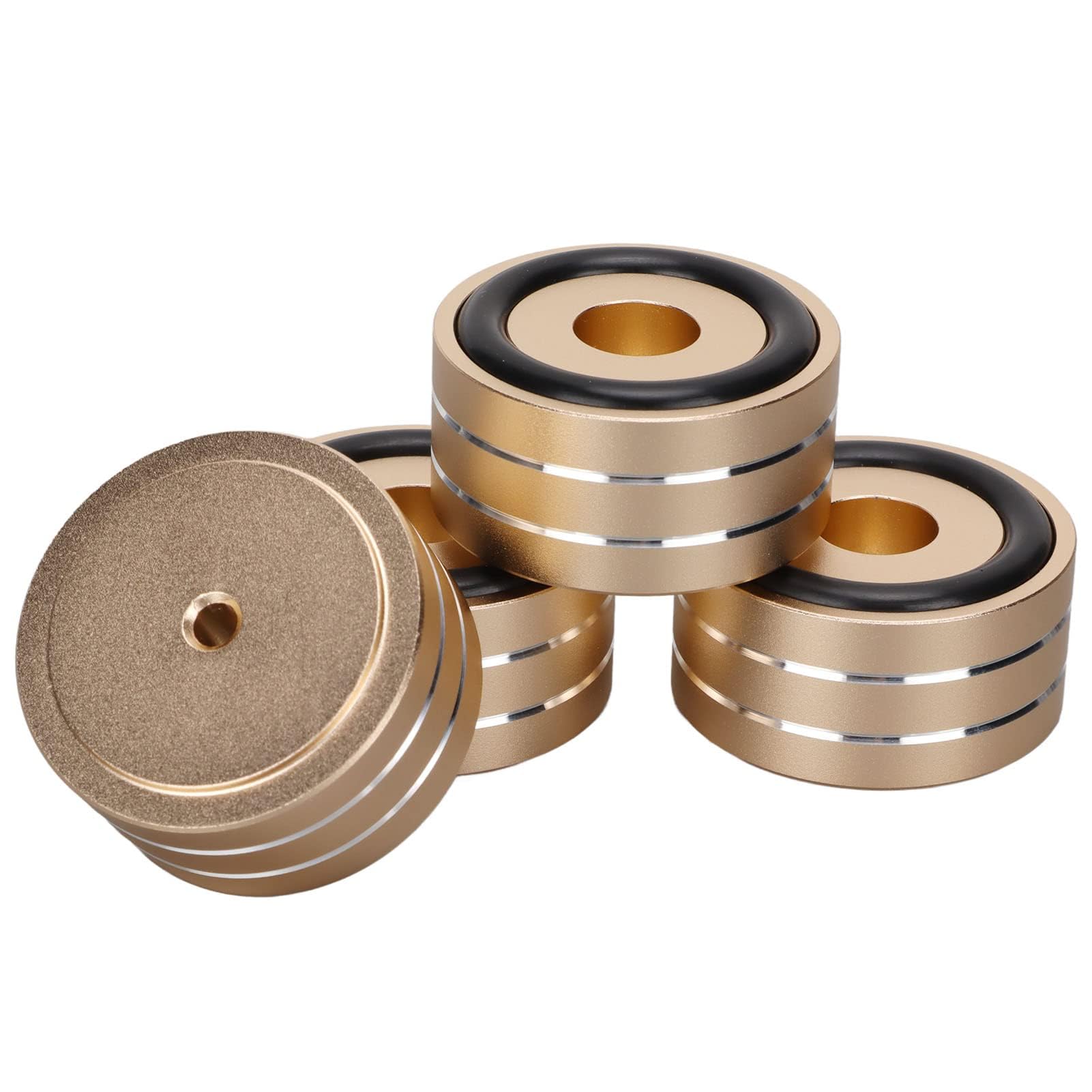 Piedini Isolamento Altoparlanti Antiurto 40x20mm Adesivi per Giradischi Teatro (Oro)