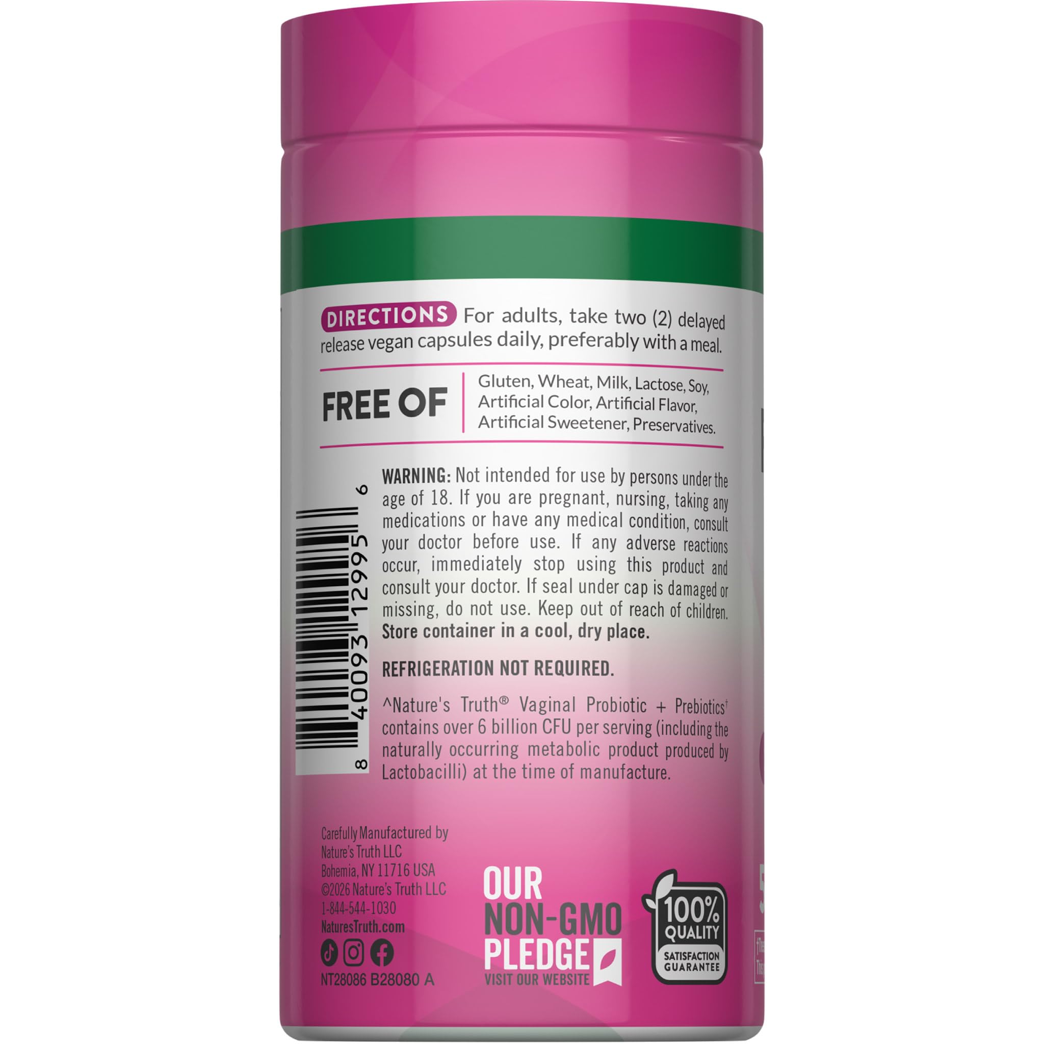 Nature's Truth Women's Probiotic Pills | 50 Capsules — Amazon image 7