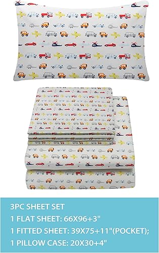 Miniatura 91 de Juego de sábanas y fundas de almohada tamaño individual Sábanas de cama individual para niños y niñas