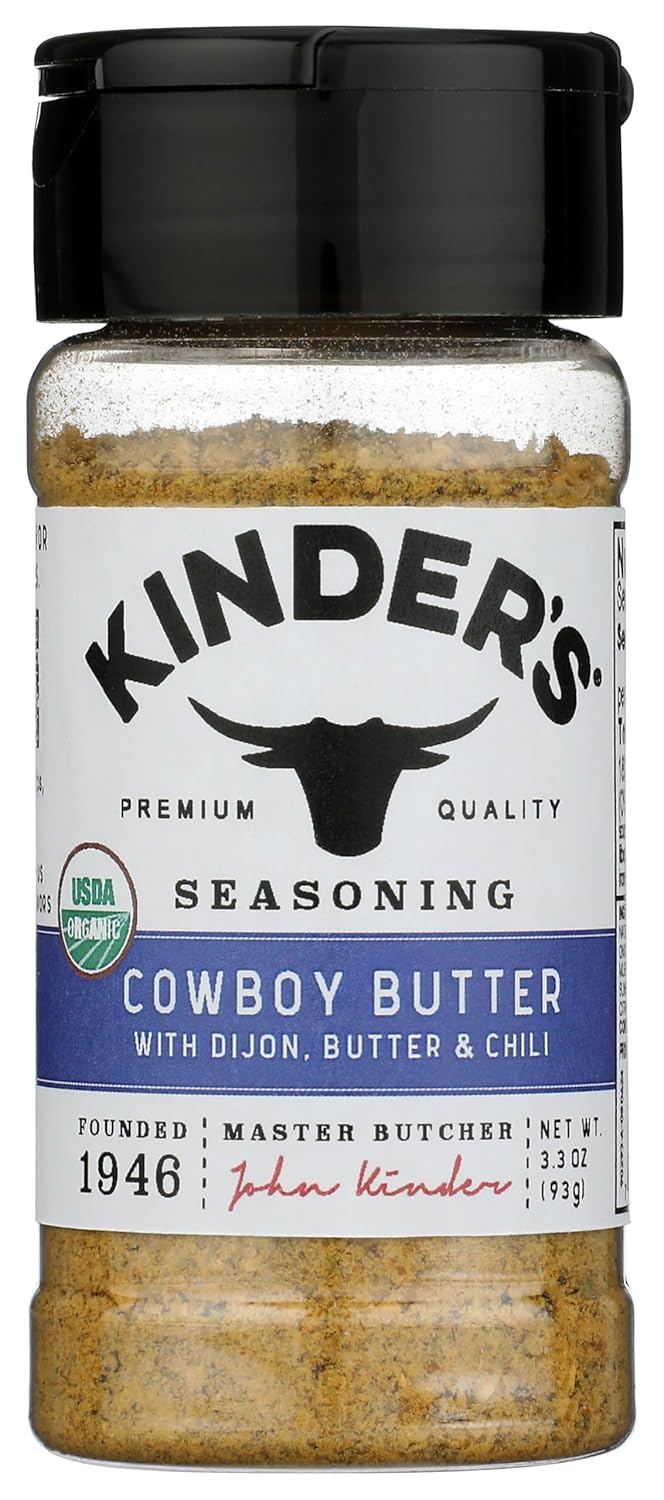 Kinders Organic Cowboy Butter Seasoning, 3.3 OZ