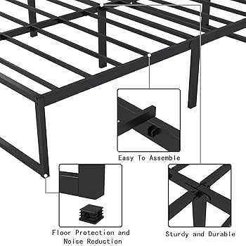 く*ん様 北朝鮮　金属製フレーム アート作品 約42cm x 32cm Amazon.com: XINXINYAN 18 Inch Queen Bed Frame, No Box Spring