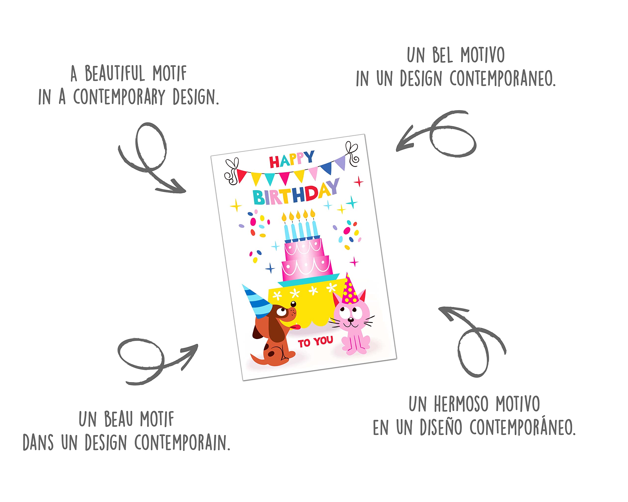 Tarjeta De Cumpleaños Edition Seidel Tarjeta De Felicitación De 3º  Cumpleaños Con Sobre Tarjeta Cumpleaños, image size:2560x2048