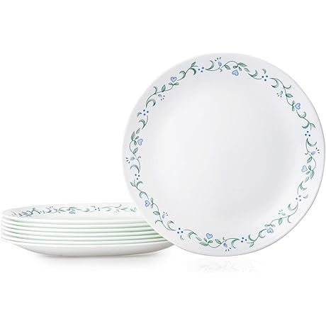 Vitrelle 8-Piece Dinner Plates Set: Corelle Country Cottage Dinnerware Set
