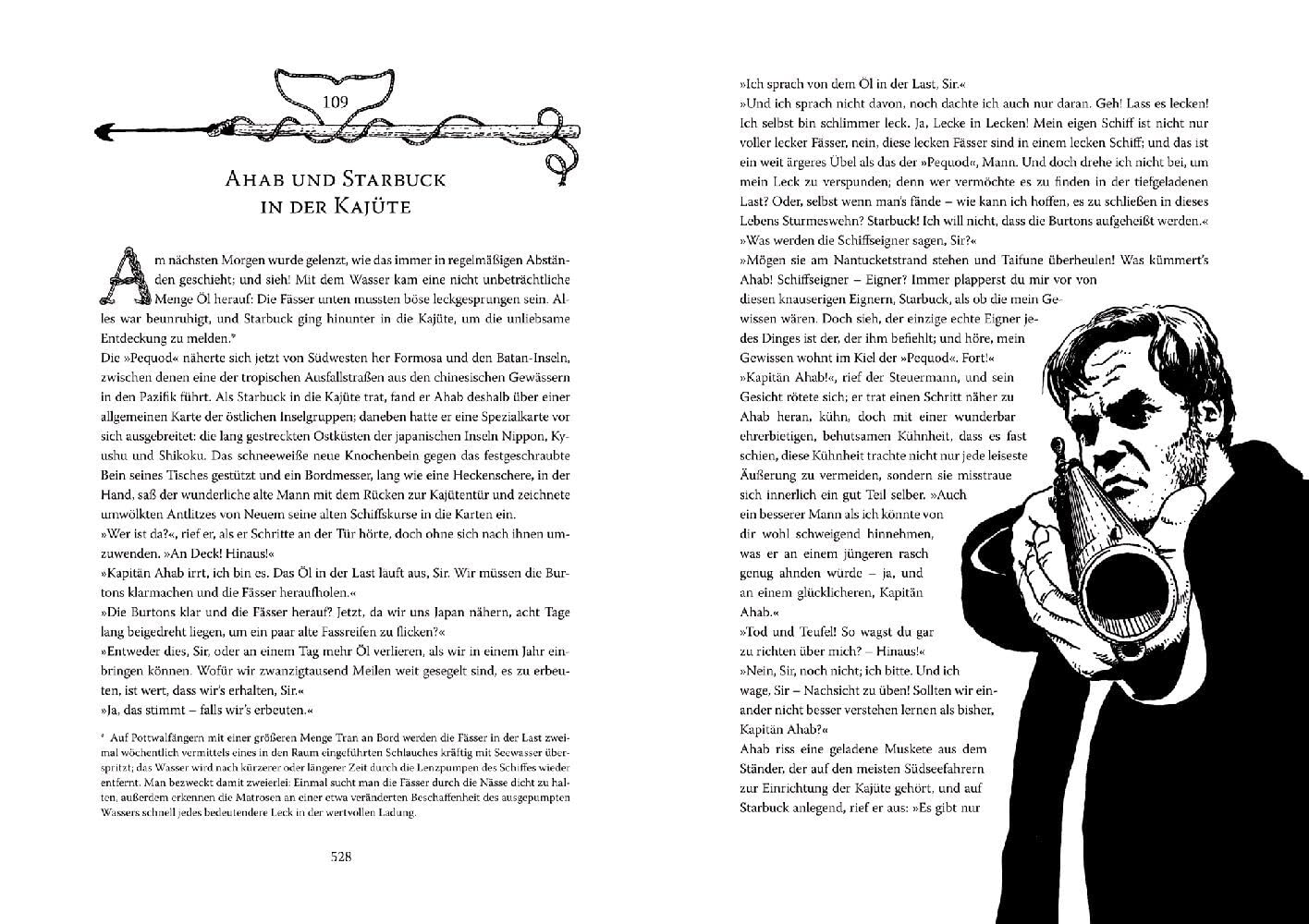 Moby Dick: oder Der Wal: Abenteuer-Klassiker mit 10 aufwendig gestalteten Extras. Durchgehend handillustriert, mit Leseband (Große Schmuckausgabe)