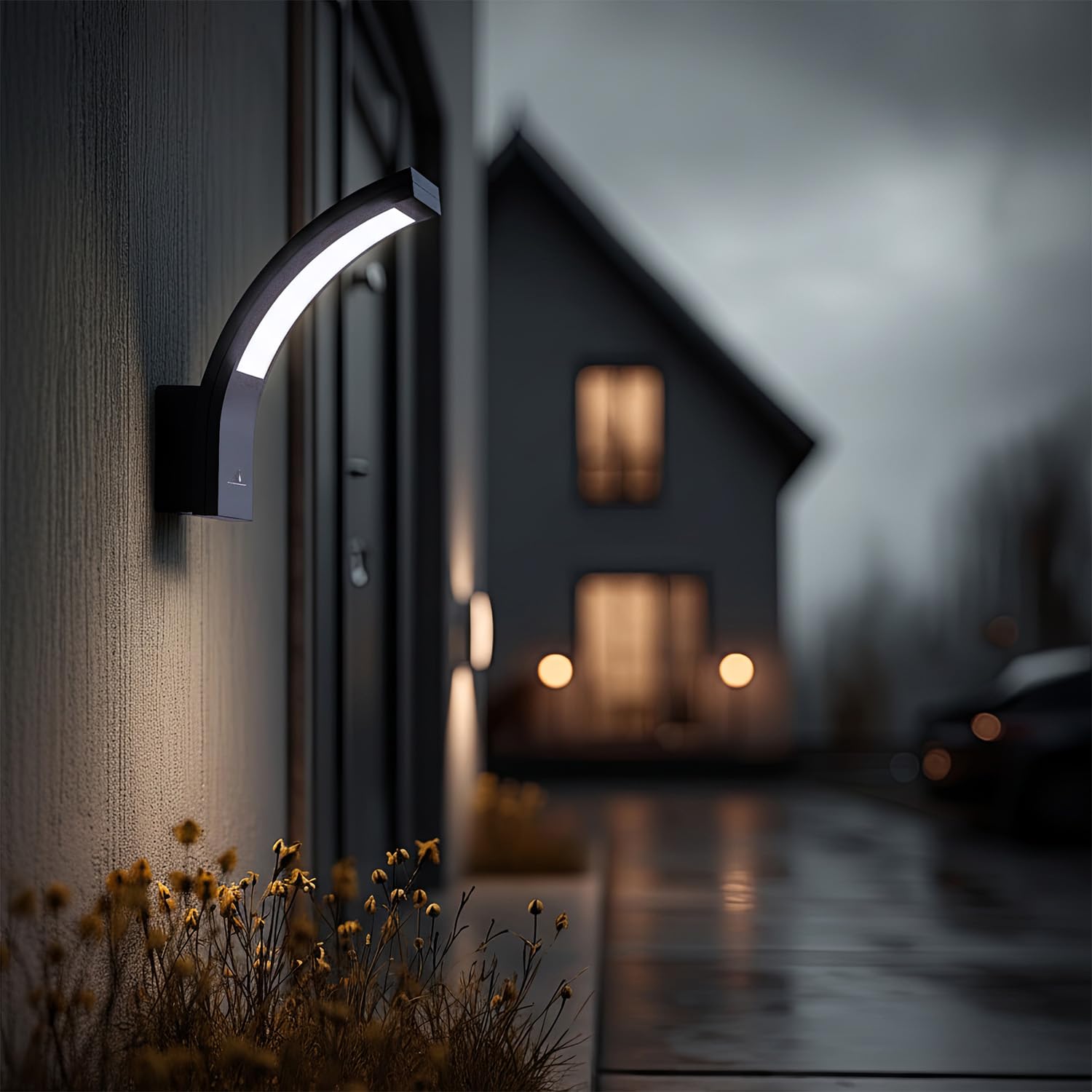 Maclean MCE343 lampa LED lampa fasadowa zewnętrzna lampa ścienna 10 W 800 lm IP54 4000 K neutralna biel (1, Szary)
