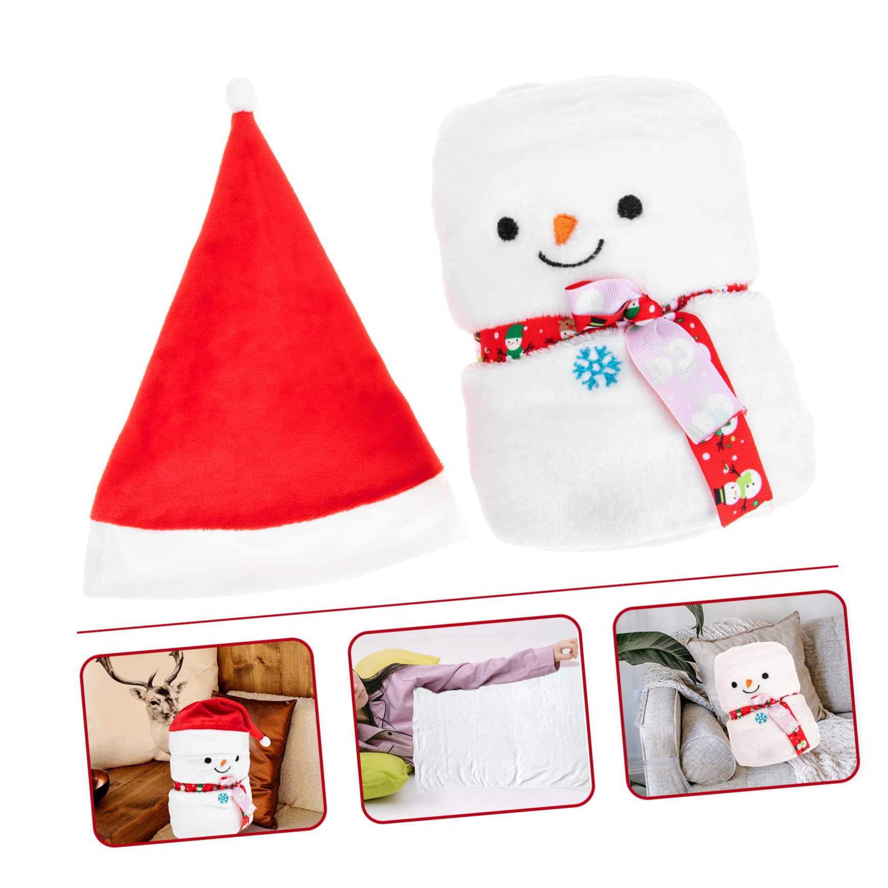 Cabilock 5 Piezas Navideña De Franela para Niños para Niños De Tiro De Hermosa De Siesta s Decorativas De Hitos Mensuales