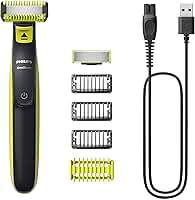 Aparador e Barbeador Elétrico de Pelos Philips OneBlade com 4 pentes QP2824/10 - Apara, raspa e contorna - Bivolt