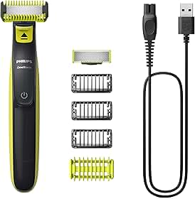 Aparador e Barbeador Elétrico de Pelos Philips OneBlade com 4 pentes QP2824/10 - Apara, raspa e contorna - Bivolt