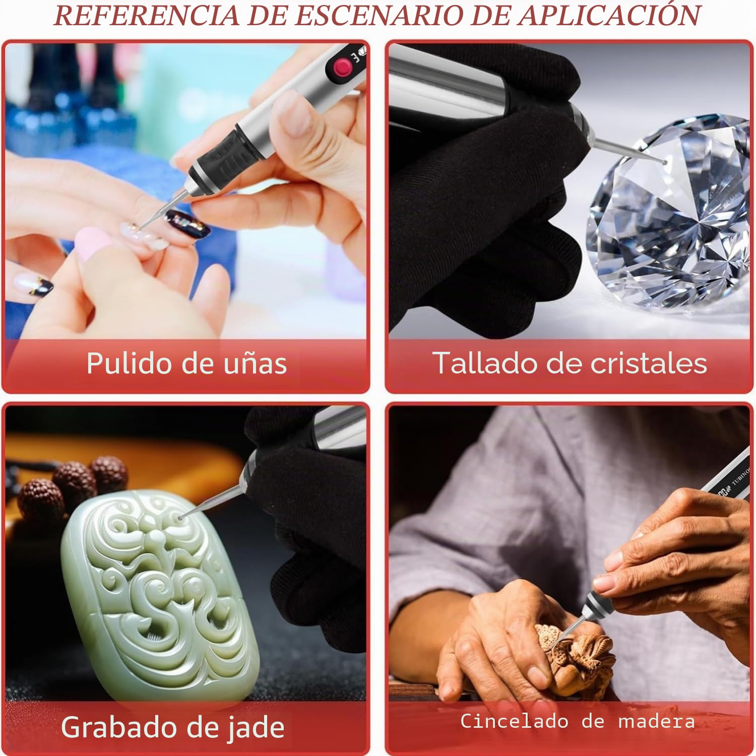 Bolígrafo de grabado, grabador portátil inalámbrico definitivo para artistas y aficionados al bricolaje, graba más de 50 superficies, apto para principiantes, recargable, 30 puntas gratuitas