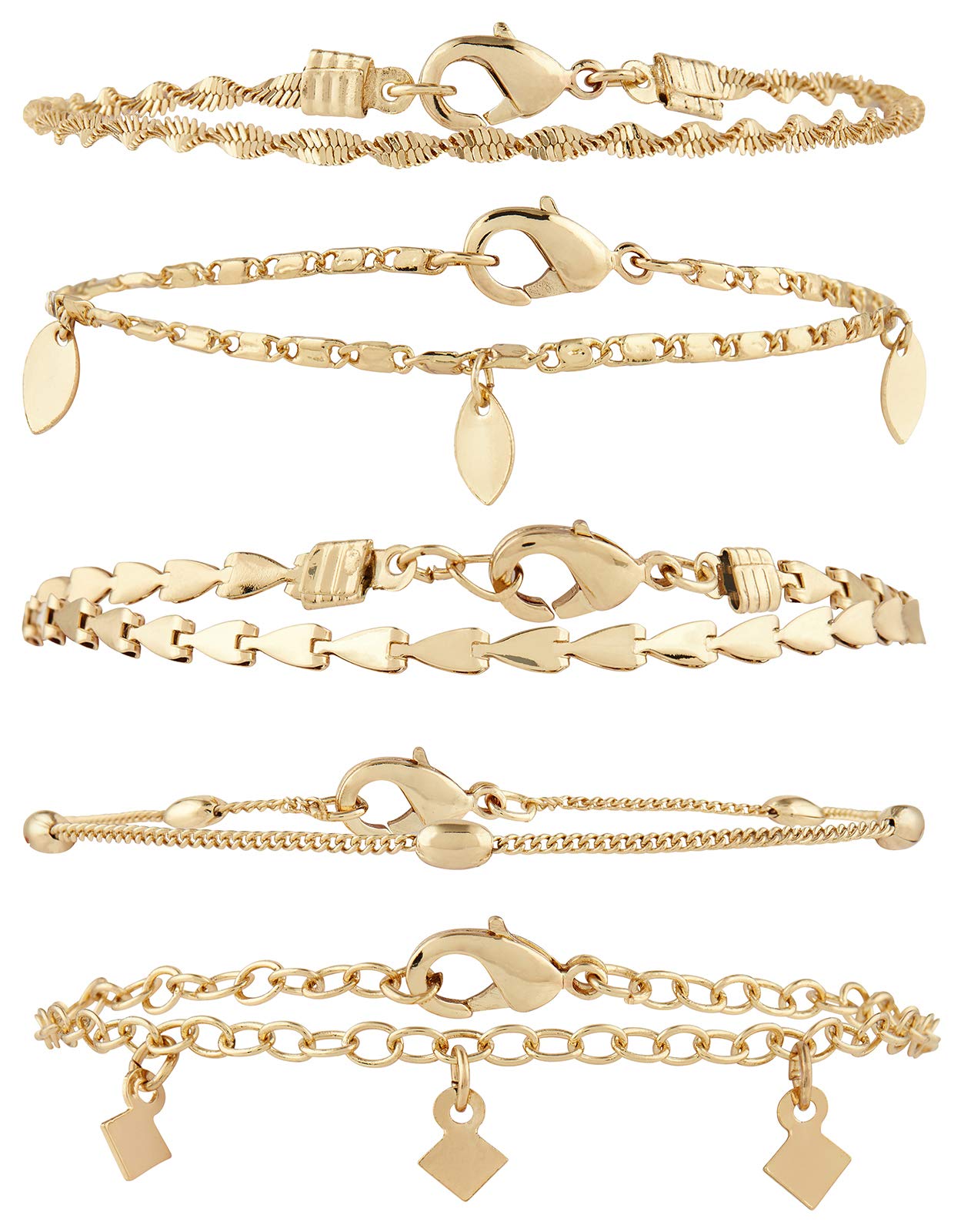 See full amazon price history chart for Accessorize London 5X Delicate Chain Bracelet Pack Cuff for Women (Golden) (MN-78412481001) Accessorize London 5X Delicate Chain Bracelet Pack Cuff for Women (Golden) (MN-78412481001) (B07YGBKNYH) Amazon Price History, Amazon Price Tracker