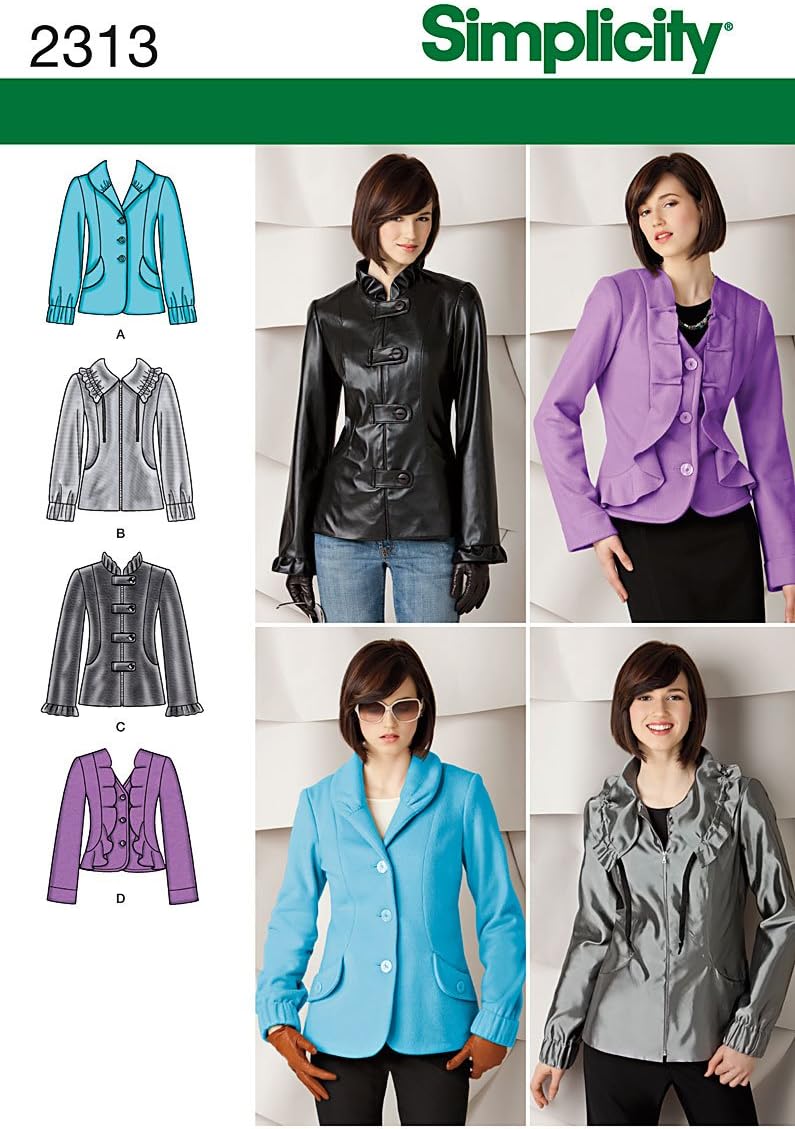 Simplicity Sewing Pattern 2313 Misses' Jackets, U5 (16-18-20-22-24)