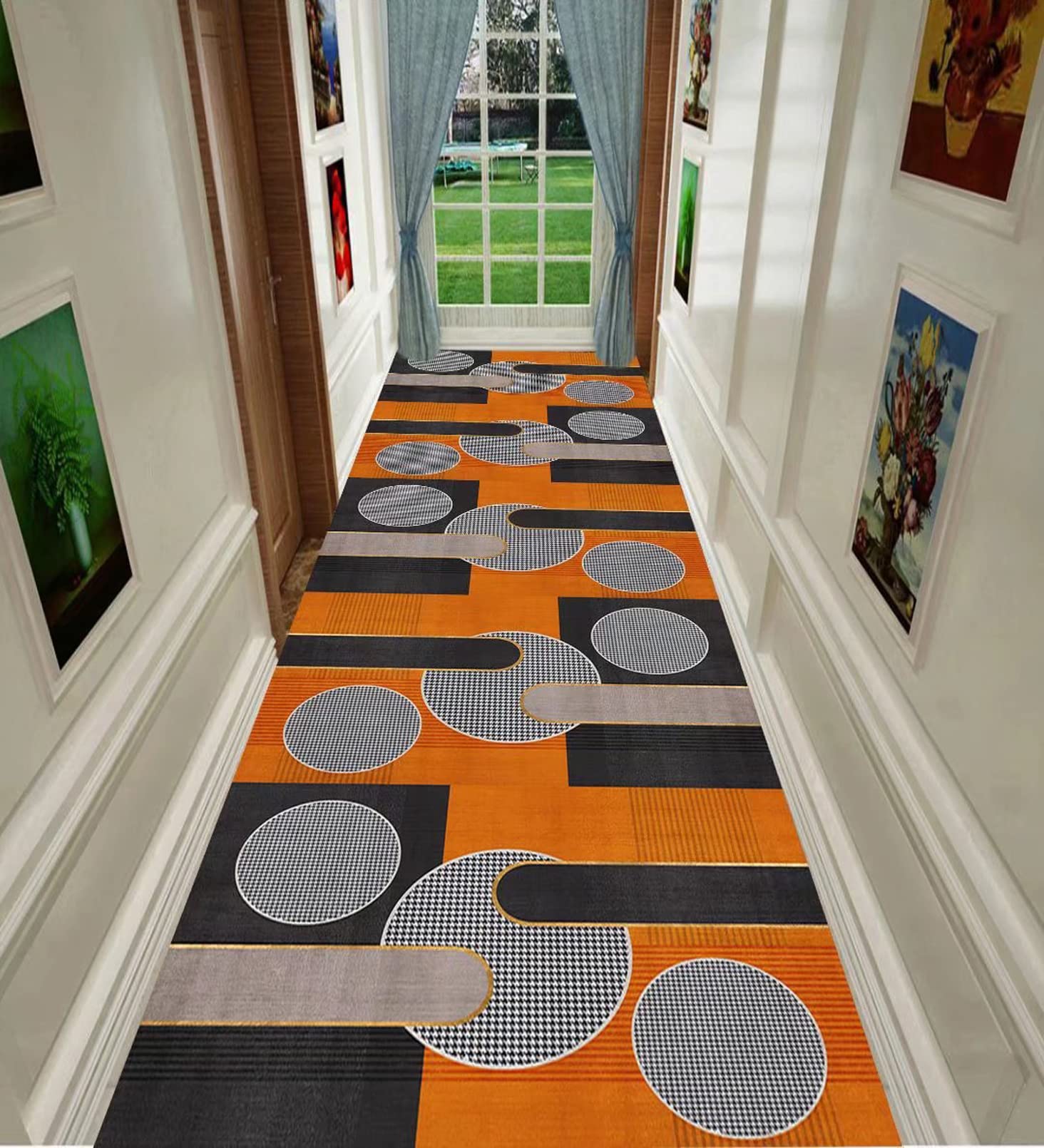 Tapis couloir absorbant et lavable AZMANI avec envers antidérapant