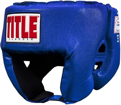 TITLE Boxing Classic USA Boxing Competition Open Face Headgear - Approved for Sparring & Competition; Protects Face & Chin