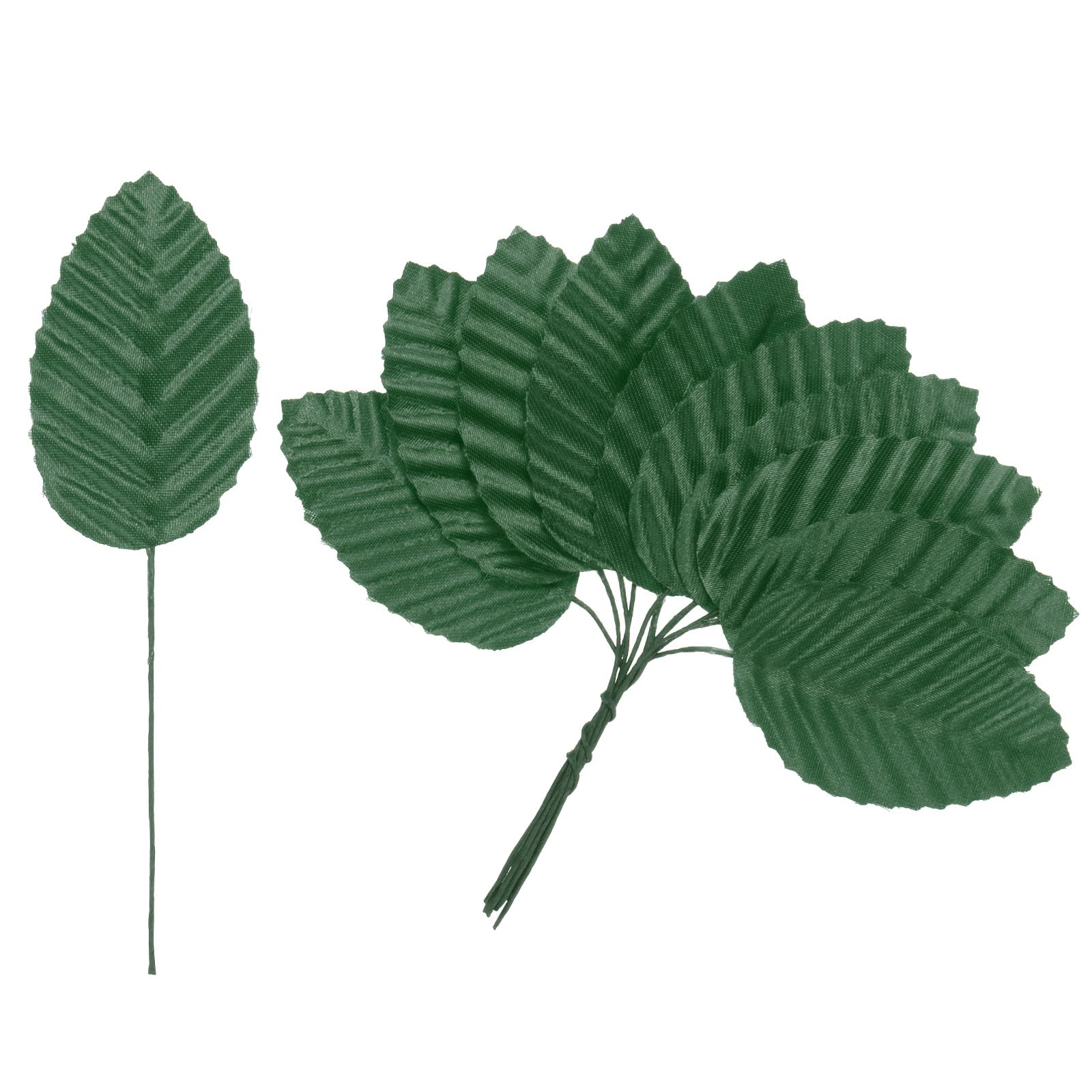 M METERXITY 100-Pack Artificial Silk Leaf, Faux Wire Single Leaves