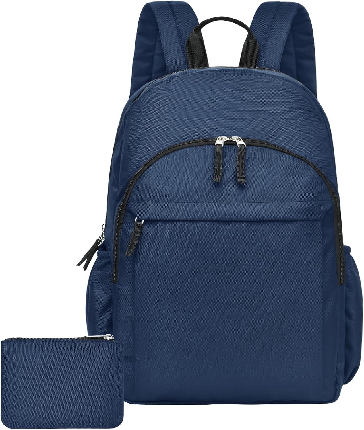 crip 15.6 inch basic black backpack for men, travel laptop backpack, water resistant school backpacks for teens, college backpack bookbag for boys girls, work backpack for men women denim blue