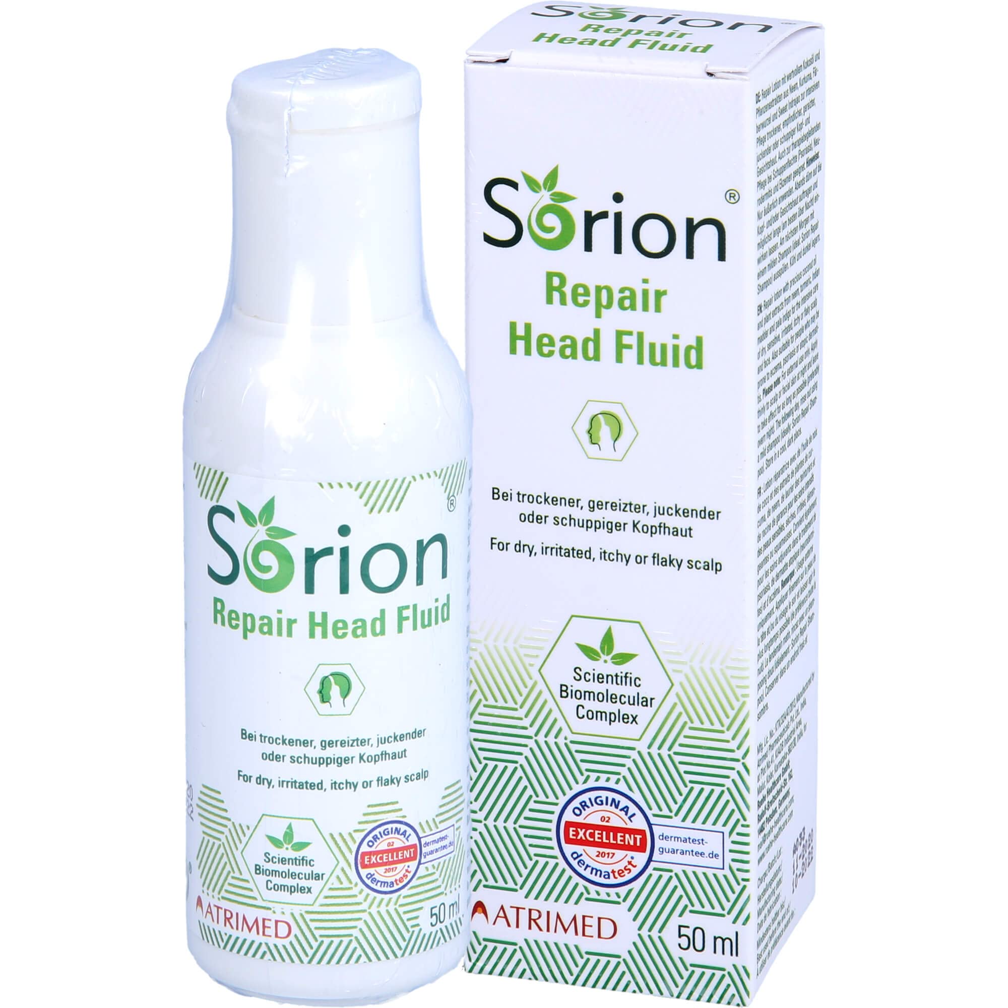 Sorion Head Fluid - zur intensiven Regeneration bei Hautirritationen, Rötungen, Schuppen und Juckreiz (50 ml)