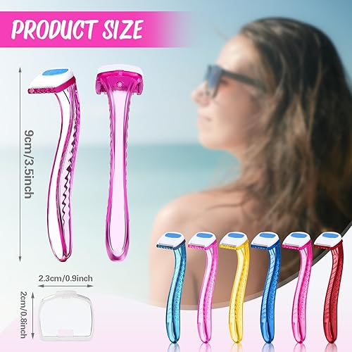 Miniatura 2 de 16 piezas de afeitar desechables para bikini para mujer, accesorios de viaje duraderos, depilación púbica, maquinilla de afeitar tipo T, maquinilla