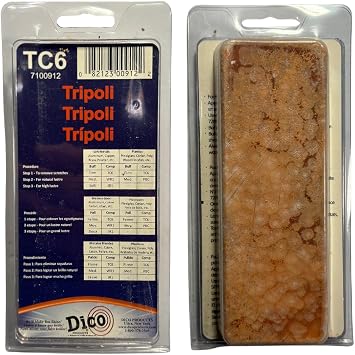 Dico Tripoli Tc6-J Clampacked Buffing Compound, Jumbo Size, Tan Brown