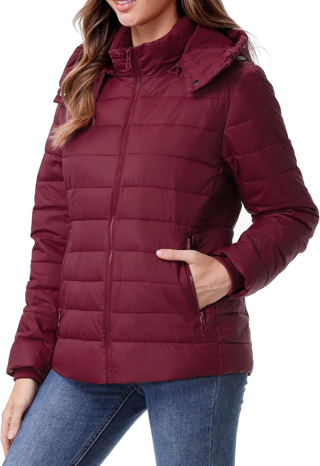 Women's Winter Coat Lightweight Waterproof Puffer Jacket - Quilted Short Down Coat for Women, Warm Winter Jacket - Image 8