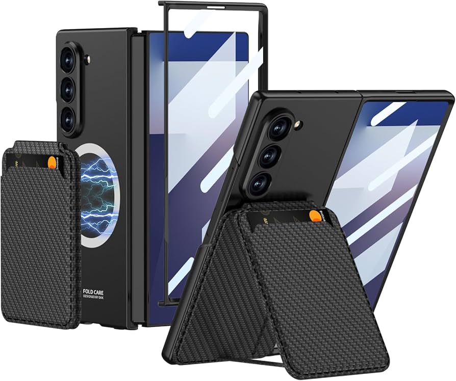 Amazon.com: SHIEID Galaxy Z Fold 7 Case with Card Holder, Front