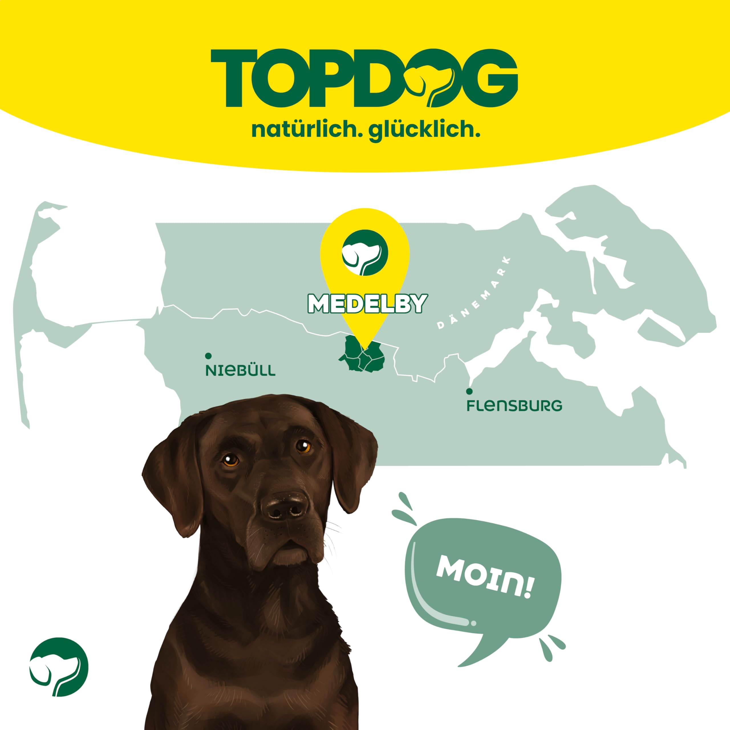 Topdog Ochsenziemer Hund 40 Stück 12 cm - Ochsenziemer für Hunde - 100% natürlich ohne Zusatzstoffe - Langer Kauspaß für Hunde - Beruhigender Beschäftigungsnack mit Zahnpflege