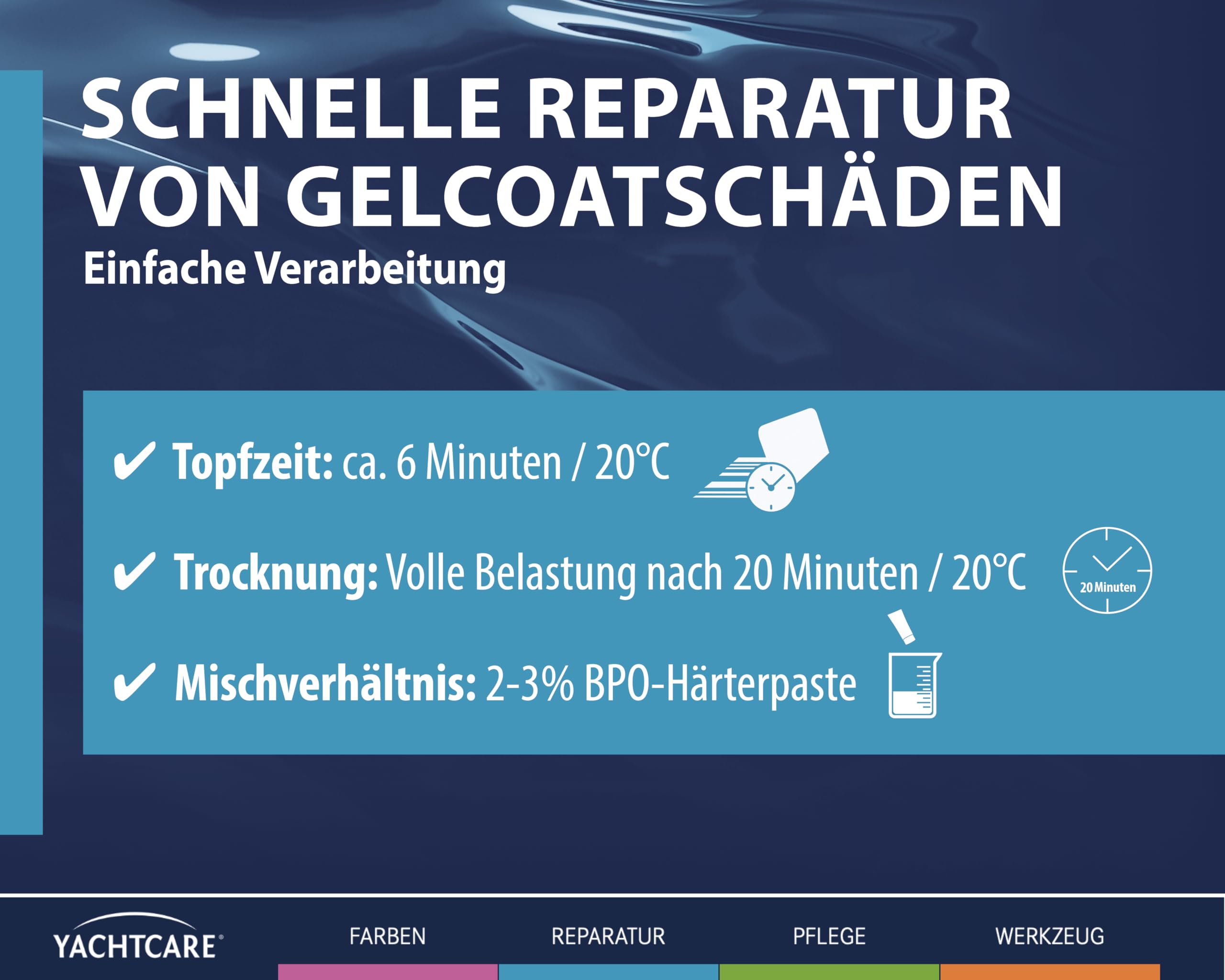 Yacht Care YP-21 Gel Coat Espátula VT