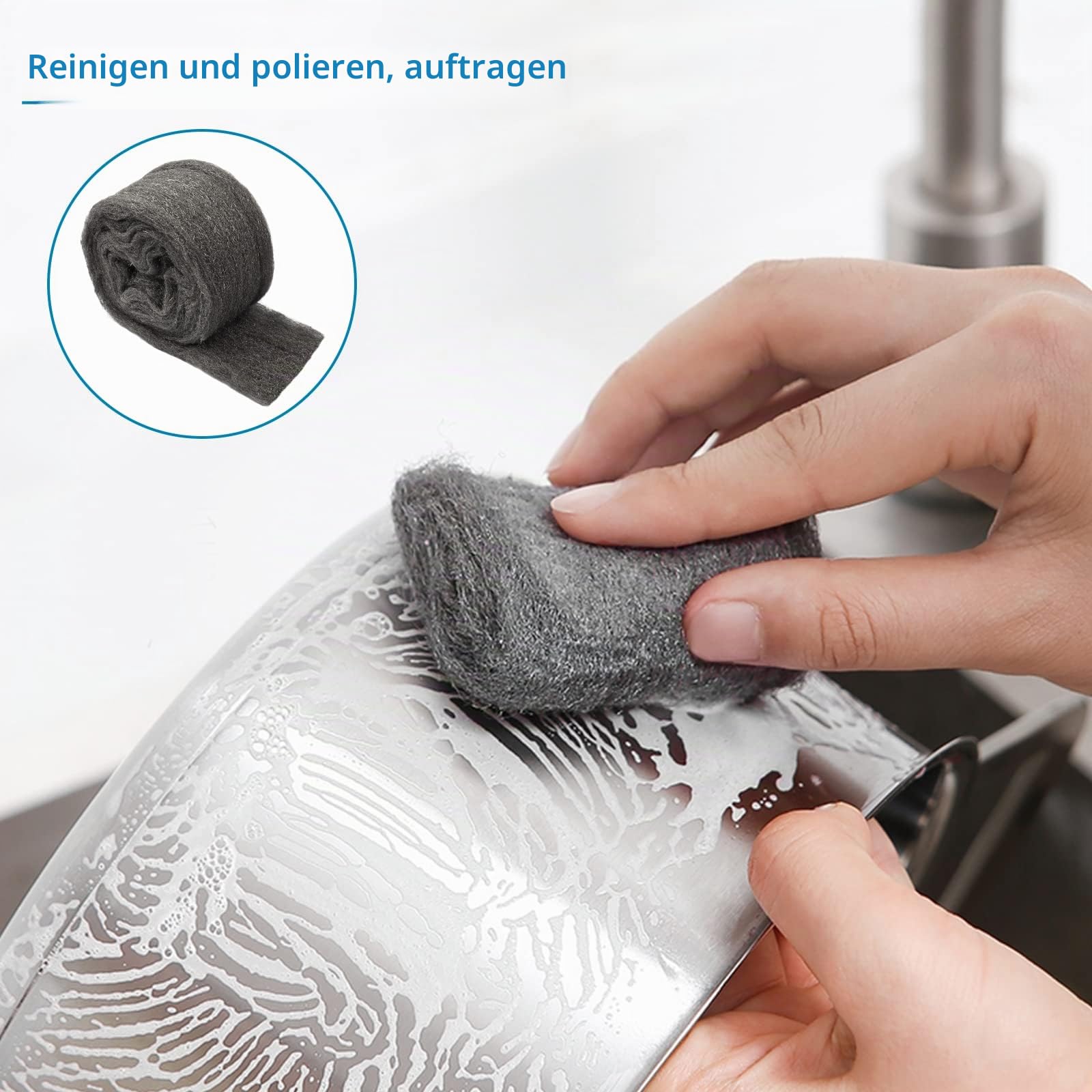 Kssvzz 4 Rollen Stahlwolle Gegen Mäuse, 20M 000 Mäuse Stahlwolle, Stahlwolle Mäuse Vertreiben für Löcher und Wand Risse von Haus, Stahlwolle für Reinigen und Polieren Kssvzz 4 Rollen Stahlwolle Gegen Mäuse, 20M 000 Mäuse Stahlwolle, Stahlwolle Mäuse Vertreiben für Löcher und Wand Risse von Haus, Stahlwolle für Reinigen und Polieren